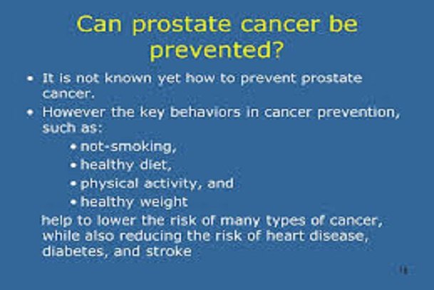 Prevention of Prostate Cancer; How to prevent prostate cancer?