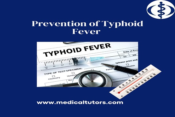 Typhoid fever; prevention of typhoid fever